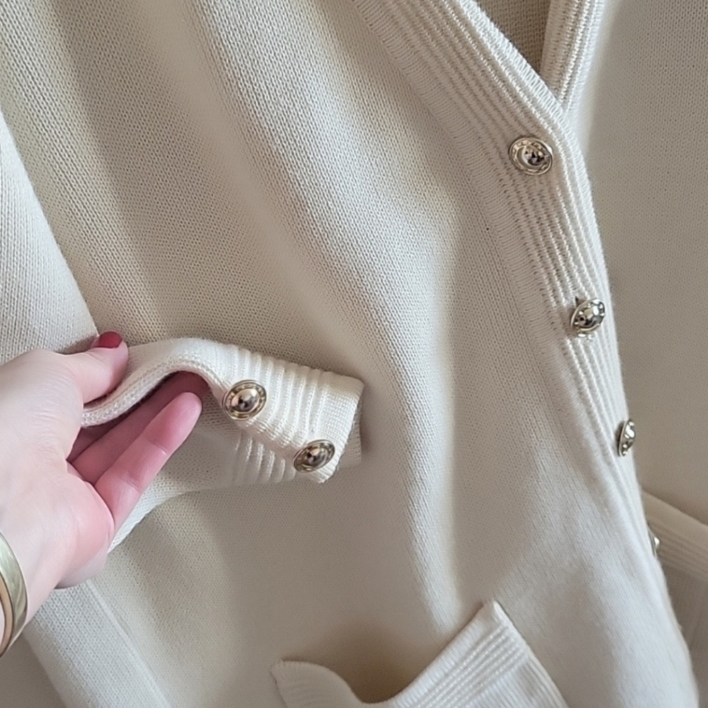 GRAZIA Oversized V-NECK CARDIGAN US 14 - Picture 3 of 6